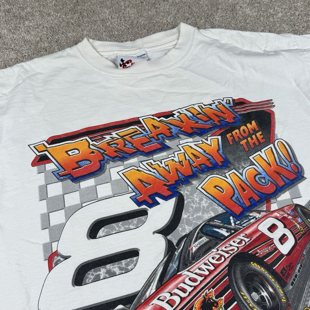 Dale Earnhardt Jr NASCAR Breaking Away Chase Authentics VTG Y2K TShirt Medium